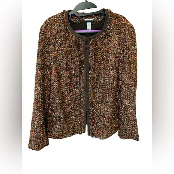 Chico's Colorful Knit Jacket - Picture 1 of 7